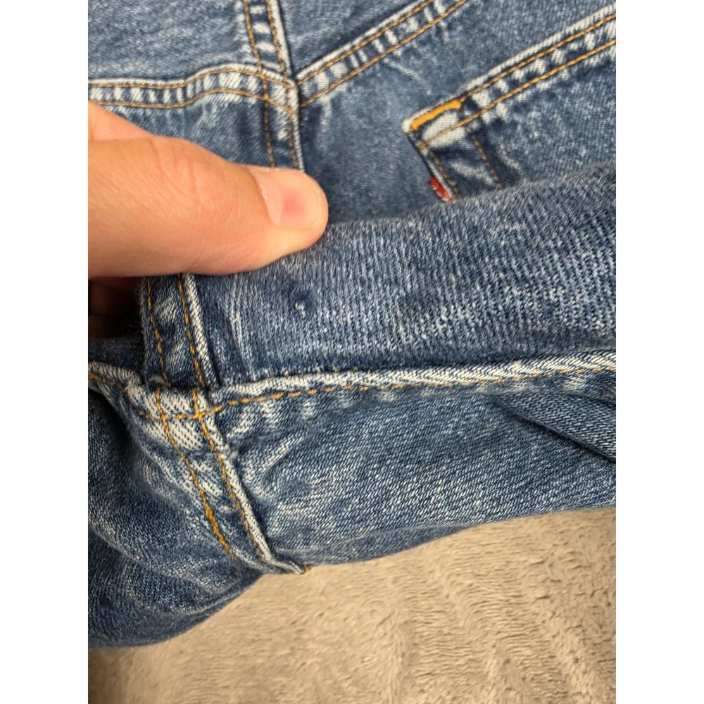 Vintage Levi's 501 Jeans Men 38x34 Fit 36x34 Blue Distressed Button Fly USA Made